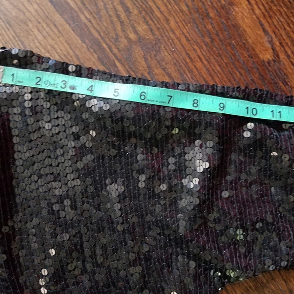 Vtg Black Sequin Disco Top Size Small - Picture 7 of 7
